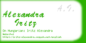 alexandra iritz business card